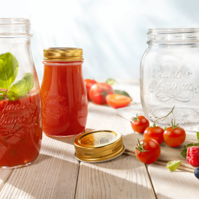 Quattro Invetro hũ thủy tinh 700 ml Bormioli Rocco Ý - Hàng Chính Hãng