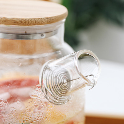 Ấm đun nước bằng thủy tinh kiểu nhật chịu nhiệt tốt-không kèm cốc