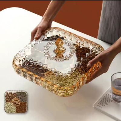 KHAY ĐỰNG MỨT TẾT BÁNH KẸO NGÀY TẾT SANG TRỌNG BẰNG MEKA ACRYLIC TRONG SUỐT 