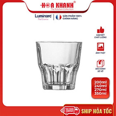 Ly Thấp Uống Nước Thủy Tinh Luminarc Granity 200ML, 240ML, 270ML & 350ml - D0784, G3653, D0781 & N1390