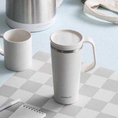 Bình giữ nhiệt LocknLock Daily Handle Tumbler LHC4330 - Có quai cầm - Nắp trượt