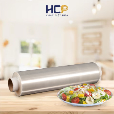 Lõi Màng Bọc Thực Phẩm PE Kháng Khuẩn 30CMX300M SATIS Phủ Nano Bạc An Toàn Cho Sức Khỏe Dùng Được Cho Lò Vi Sóng