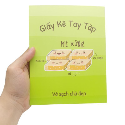 Giấy Kê Tay Tập Bánh Việt - The Sun - Mè Xửng - Màu Xanh Lá