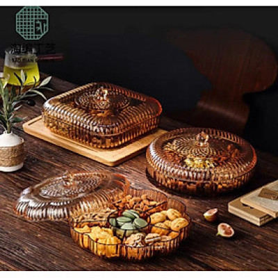 KHAY ĐỰNG MỨT TẾT BÁNH KẸO NGÀY TẾT SANG TRỌNG BẰNG MEKA ACRYLIC TRONG SUỐT CAO CẤP MVHM05