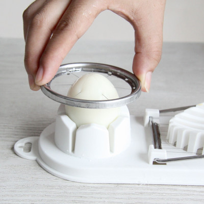 Combo 01 Muôi xới cơm chống dính tiện lợi Echo Metal + 01 Dụng cụ cắt  trứng lưỡi Inox cao cấp - Nội địa Nhật Bản