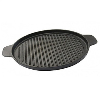 Chảo nướng gang Đức Rapido RG24-RF và RG26-RF tròn (Đen)