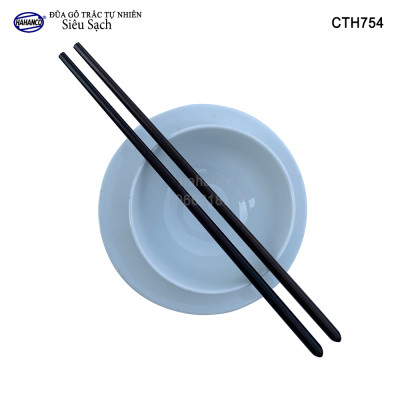 Đũa đầu búp gỗ Trắc Việt Nam Siêu sạch (10 đôi) Kháng khuẩn, không nấm mốc (CTH754) để mộc siêu bền - an toàn sức khỏe