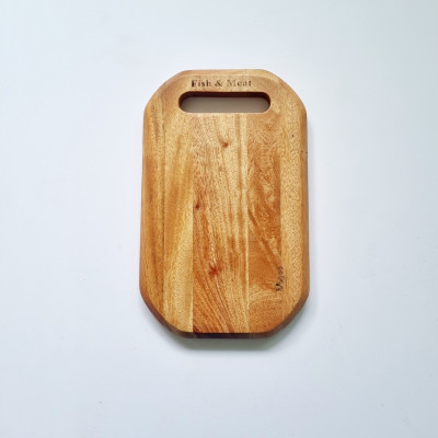 Thớt Oval Bằng Gỗ Xà Cừ Tự Nhiên - VAGOO - Làm Thủ Công Chống Thấm, Chống Ẩm Mốc, An Toàn Cho Sức Khoẻ