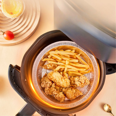 COMBO 4 khay giấy bạc lót nồi chiên Suncojia, khuôn giấy bạc đựng thực phẩm tiện lợi chịu nhiệt tốt