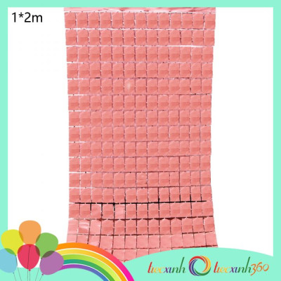 Màn kim tuyến dạng ô mosaic Square Foil Curtain