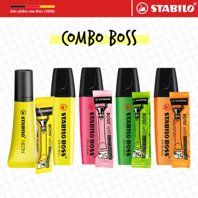 [GIÁ SỐC 99K] Combo BOSS 9 món sản phẩm STABILO