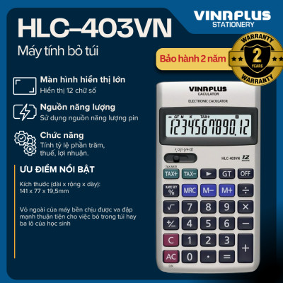 Máy Tính Bỏ Túi HLC-403vn Bảo Hành 2 Năm