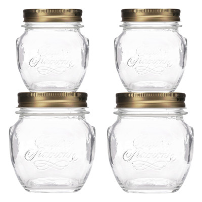 Combo 4 Hũ Thủy Tinh Quattro Bormioli Rocco QS11