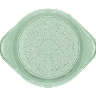 Combo chảo đúc và nồi đúc 7 lớp chống dính men đá size 20cm đáy từ dùng được mọi loại bếp Greencook-Hàng chính hãng