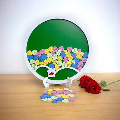 Hộp thả trái tim trang trí tiệc | Gỗ Đức Thành 58142 | Phù hợp cho tiệc cưới, sinh nhật, lễ tốt nghiệp