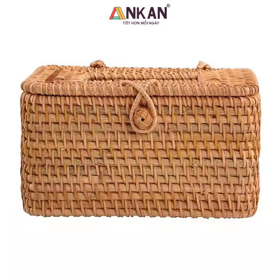 Hộp Đựng Khăn Giấy Mây Tre Đan Tự Nhiên Cao Cấp – Hộp Khăn Giấy Trang Trí Bàn, Decor Nhà Hàng Khách Sạn