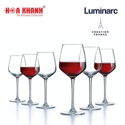 Ly Rượu Vang Thủy Tinh Luminarc Val Surloire 350ML & 470ML - Bộ 6 ly - L9569 & L9570