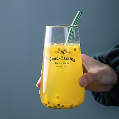 Ly thủy tinh chịu nhiệt cao cấp thân dài phong cách Châu Âu 500ml