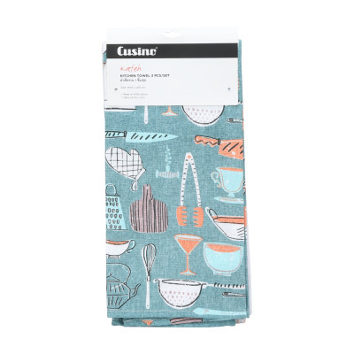 Khăn Bếp Lau Chén Đa Năng KAFEH Nhiều Màu Bộ 3 Cái | Index Living Mall | Nội Thất Nhập Khẩu Thái Lan