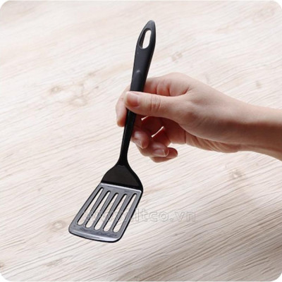 Xẻng Lật Thức Ăn Có Rãnh Echo Metal 29cm Hàng Nội Địa Nhật Cao Cấp