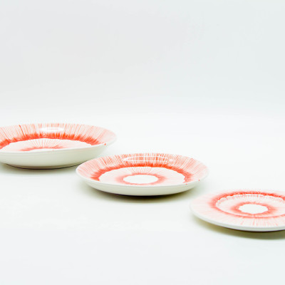 Dĩa Tròn 01 (18 cm) - Họa tiết vẽ tay