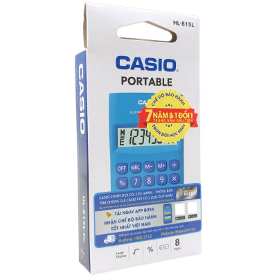 Máy Tính Casio HL815L-BU - Màu Xanh Dương