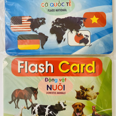 Thẻ Học Thông Minh Flashcard Song Ngữ Cho Bé