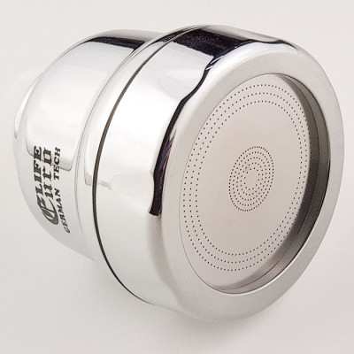 Đầu Vòi Tăng Áp 1 Chế Độ Chảy Mạ Chrome Eurolife EL-TA03 (Trắng Bạc)