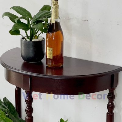 Bàn Console Bán Nguyệt Chân Tiện Màu Nâu 4403 - Thương hiệu Viet Home Decor