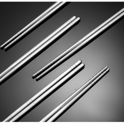 Set 5 Đôi Đũa Inox 304 Cao Cấp Phong Cách Hàn Quốc - Hàng Chính Hãng