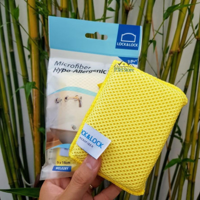 Miếng rửa chén Lock&Lock Microfiber chùi rửa đa năng WEL028 WEL029