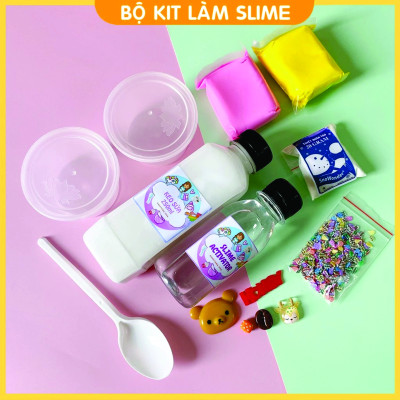 Bộ kit làm slime mây đầy đủ nhất ️FREESHIP️ Bộ kit làm cloud slime hàng Việt Nam cao cấp cho học sinh