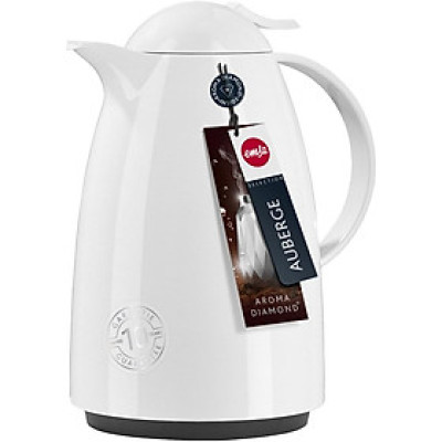 Bình giữ nhiệt Emsa AUBERGE Isolierkanne Quick Tip Weiß 1,5 L màu trắng Hàng chính hãng