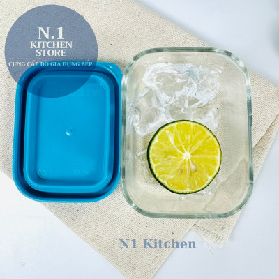 Hộp thủy tinh trữ đông Frigoverre chữ nhật 7x10 cm - 150ml - Bormioli Rocco Ý - Hàng chính hãng