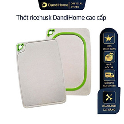 Thớt ricehusk DandiHome chống nấm mốc, an toàn sức khỏe