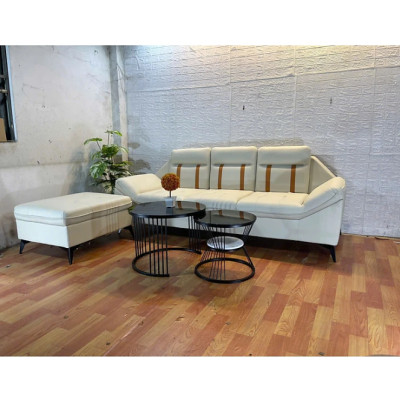 Sofa băng 2m kèm đôn nệm Tundo HLMCT màu lựa chọn kèm bàn như hình