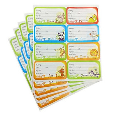 Xấp 40 Nhãn Vở Thiên Long TP-NBl03