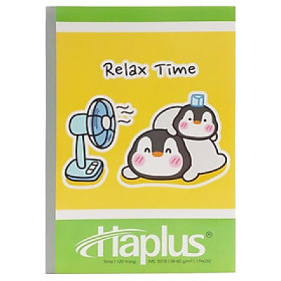 Vở Haplus Time Kẻ Ngang 120 Trang 5518 (Mẫu Bao Bì Là Ngẫu Nhiên)