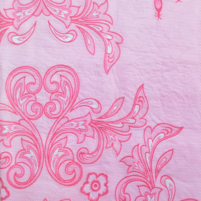 Khăn trải bàn PAULEE - 856B (180cm x 137cm) hoa văn hồng - không thấm nước