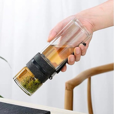 Bình Pha Trà Cao Cấp Cách Nhiệt Tốt Doron MS39 - Hai Lớp Thủy Tinh Giữ Nhiệt - Dung Tích 400ml - Hàng Chính Hãng