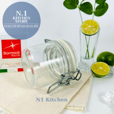 Hũ thủy tinh nắp cài kín hơi Fido 200ml Bormioli Rocco Ý - Hàng chính hãng