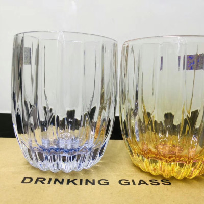 Bộ 6 ly  ( Cốc ) thủy tinh  uống nước cao cấp vân sọc - VD55