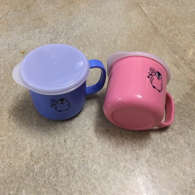 Combo 03 Cốc nhựa uống nước Nakaya 200ml có nắp silicon mềm - Nội địa Nhật Bản