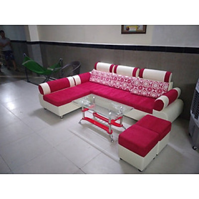 Bộ sofa góc rời tự điều chỉnh xếp góc tùy ý Juno Sofa 2m5 x 1m5, tặng bàn kính sang trọng