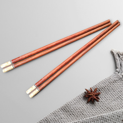 Bộ 10 & 20 đôi đũa ăn cao cấp đũa đẹp đũa sạch - Gỗ Trắc Khảm Ngọc Xà Cừ Cao Cấp