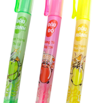 Vỉ 3 Bút Dạ Quang - Thiên Long HL-03 - Quét QR Xem Khuyến Mãi (Mẫu Bao Bì Giao Ngẫu Nhiên)