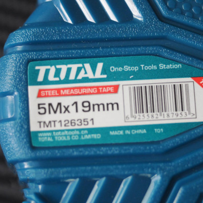 THƯỚC CUỘN THÉP NỀN VÀNG 3X16MM, 5X19MM, 5X25MM TOTAL TMT126331, TMT126351, TMT126352 - HÀNG CHÍNH HÃNG