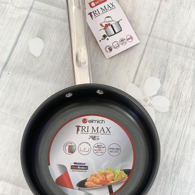 Chảo Inox 2 lớp cao cấp đáy liền Trimax XS EL 3753 size 26cm