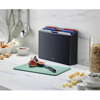 Bộ 4 thớt Joseph Joseph 60214 Folio Regular (Coast Graphite) Hàng chính hãng