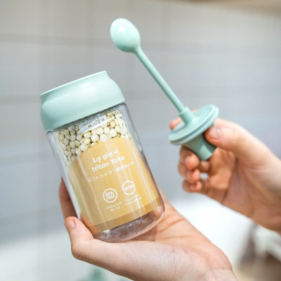 Bộ 2 lọ gia vị Tritan Yoko Hộp đựng gia vị INOCHI